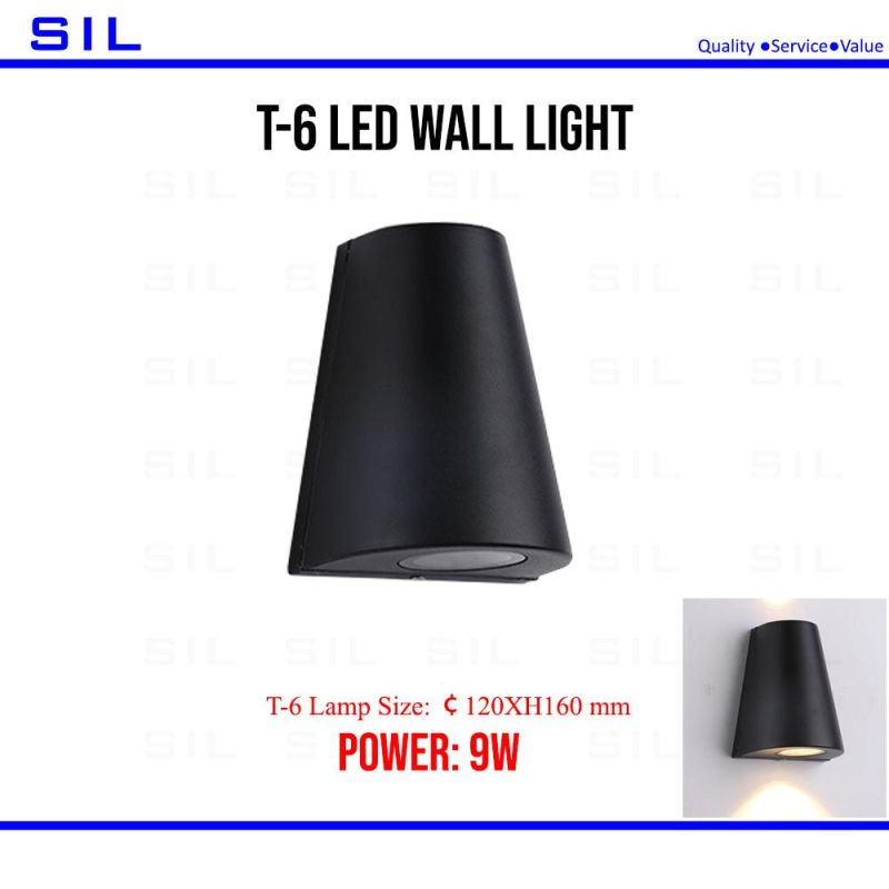 Modern LED Outdoor Wall Lamps Garden up and Down Wall Sconce ABS Indoor Exterior LED Wall Light for Home Bedroom