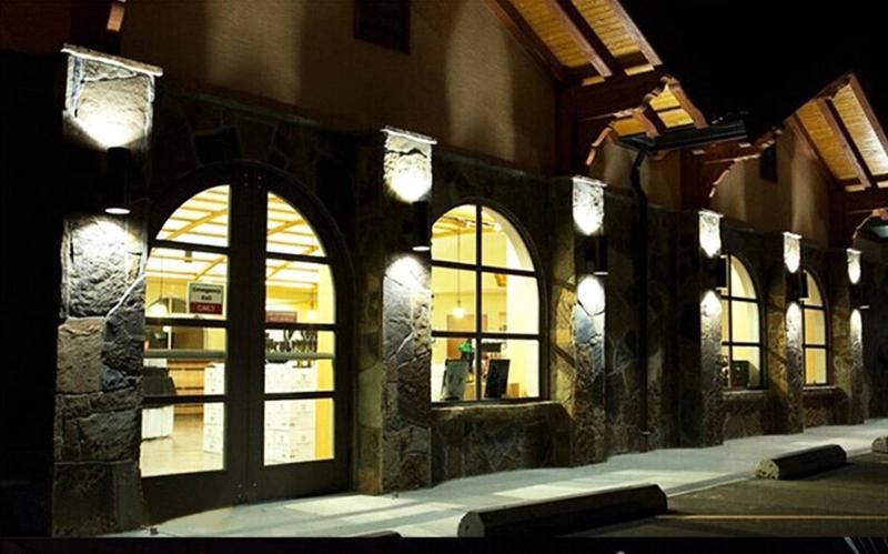 Modern Smart Outdoor Garden Aluminum Wall Sconce Decorative 50W up Down LED Wall Lighting