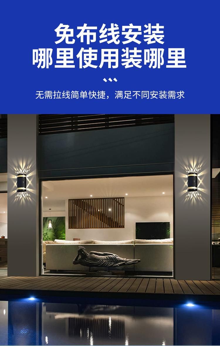 Energy Saving Luminous Waterproof Outdoor Wall Lamp Decor Light