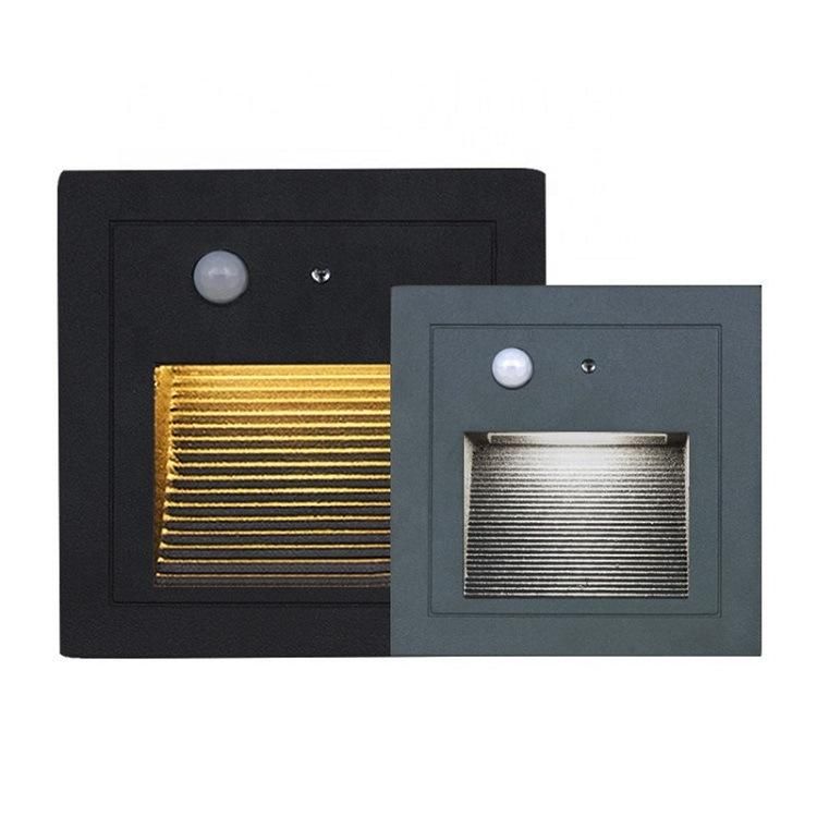 Solar Stair Step Security Light 8 LED IP65 Waterproof Outdoor Sensor Motion Garden Wall Light