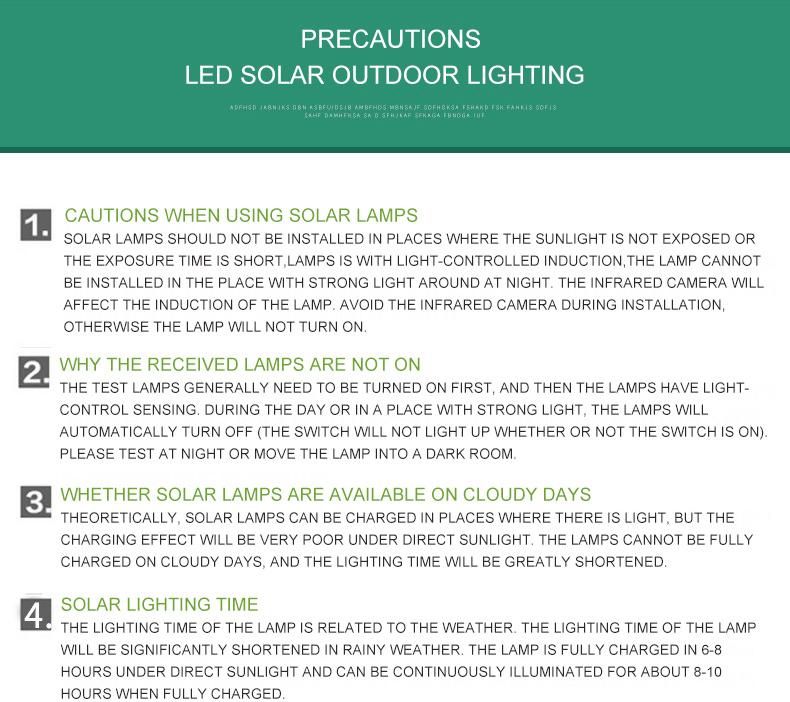 LED Solar Energy Street Lamp IP65 Waterproof LED Solar Lighting