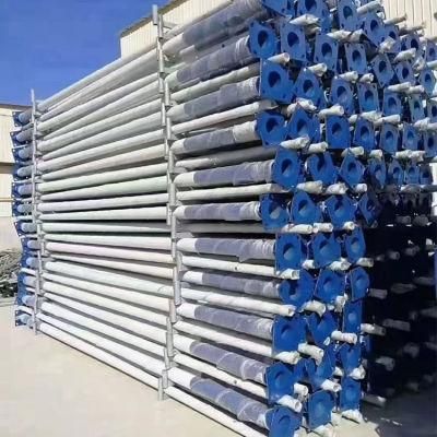 6m 8m 9m 10m 12m Q235 Hot DIP Galvanized 3mm 3.5mm 4mm Thickness CAD Drawing Street Light Poles for AC/DC LED Lamp Wind Standing &gt;160km/H