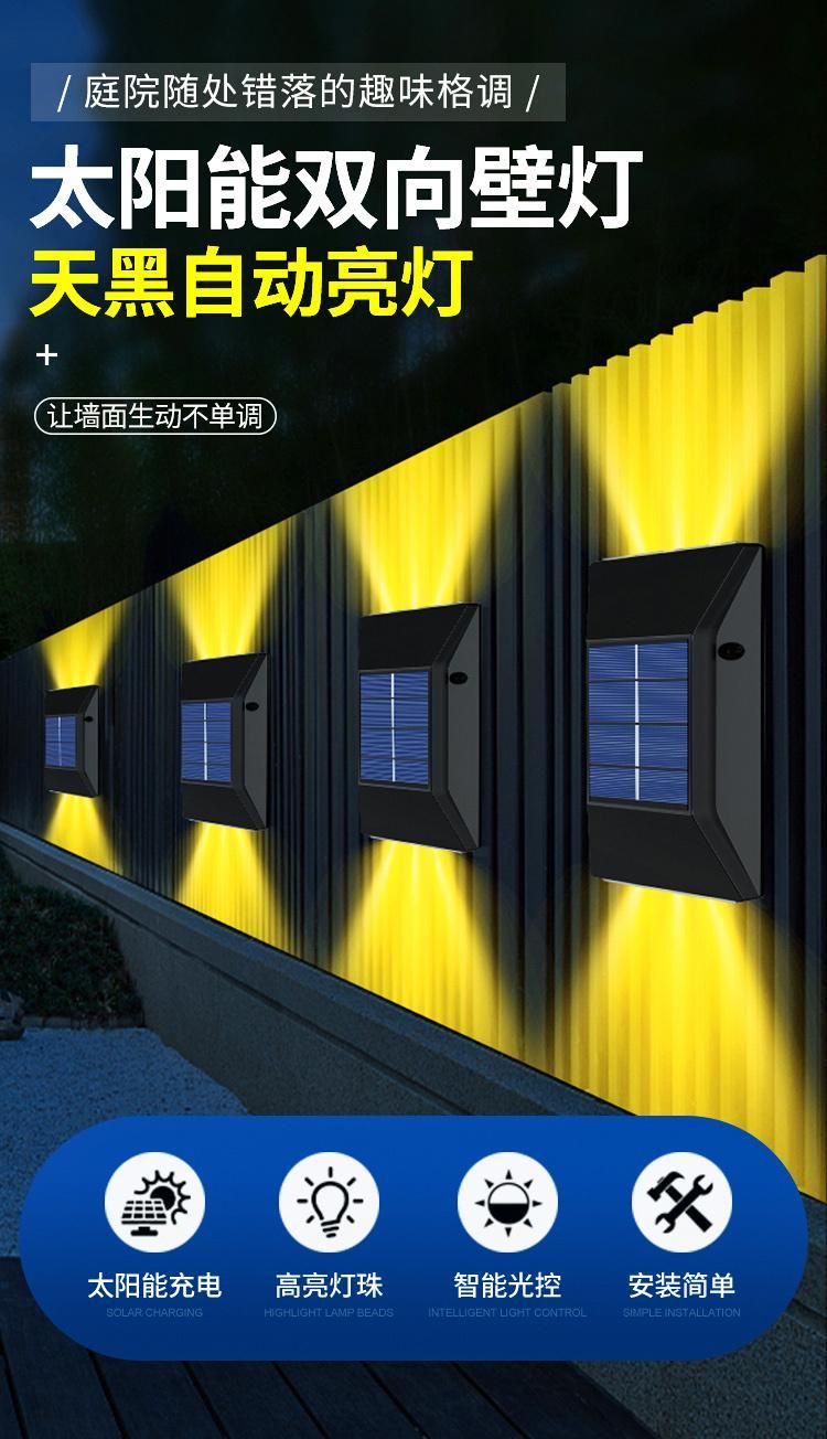Wireless Solar Deck Light Staircase Lamps for Garden Stairs Patio