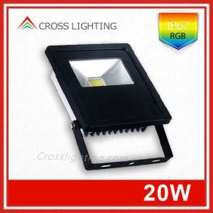 Pure Aluminium Radiator IP67 20W RGB LED Floodlight