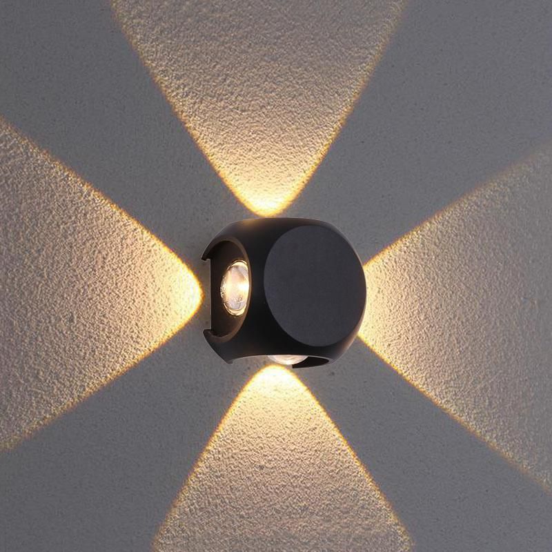 Rainproof Outdoor Creative Round LED Wall Light Fixture Countyard Balcony LED Outdoor Light (WH-HR-19)