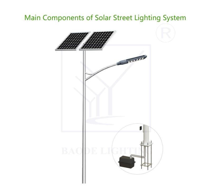 High Quality 80W LED Outdoor Garden LED Solar Light Street Lamp