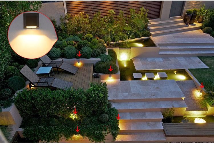 3W Modern Simple Creative Outdoor Waterproof Wall Lamp LED Courtyard Lamps Gate Lamp (WH-HR-10)