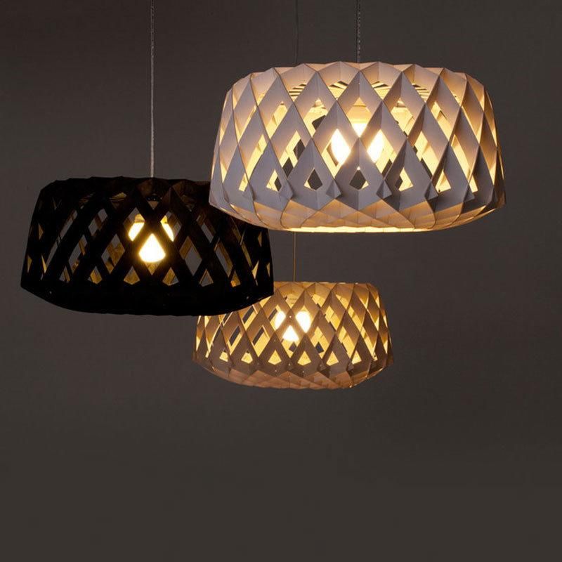 2022 Wooden Modern Decoration Hanging Lighting for Restaurant Kitchen Living Room Pendant Ceiling Light