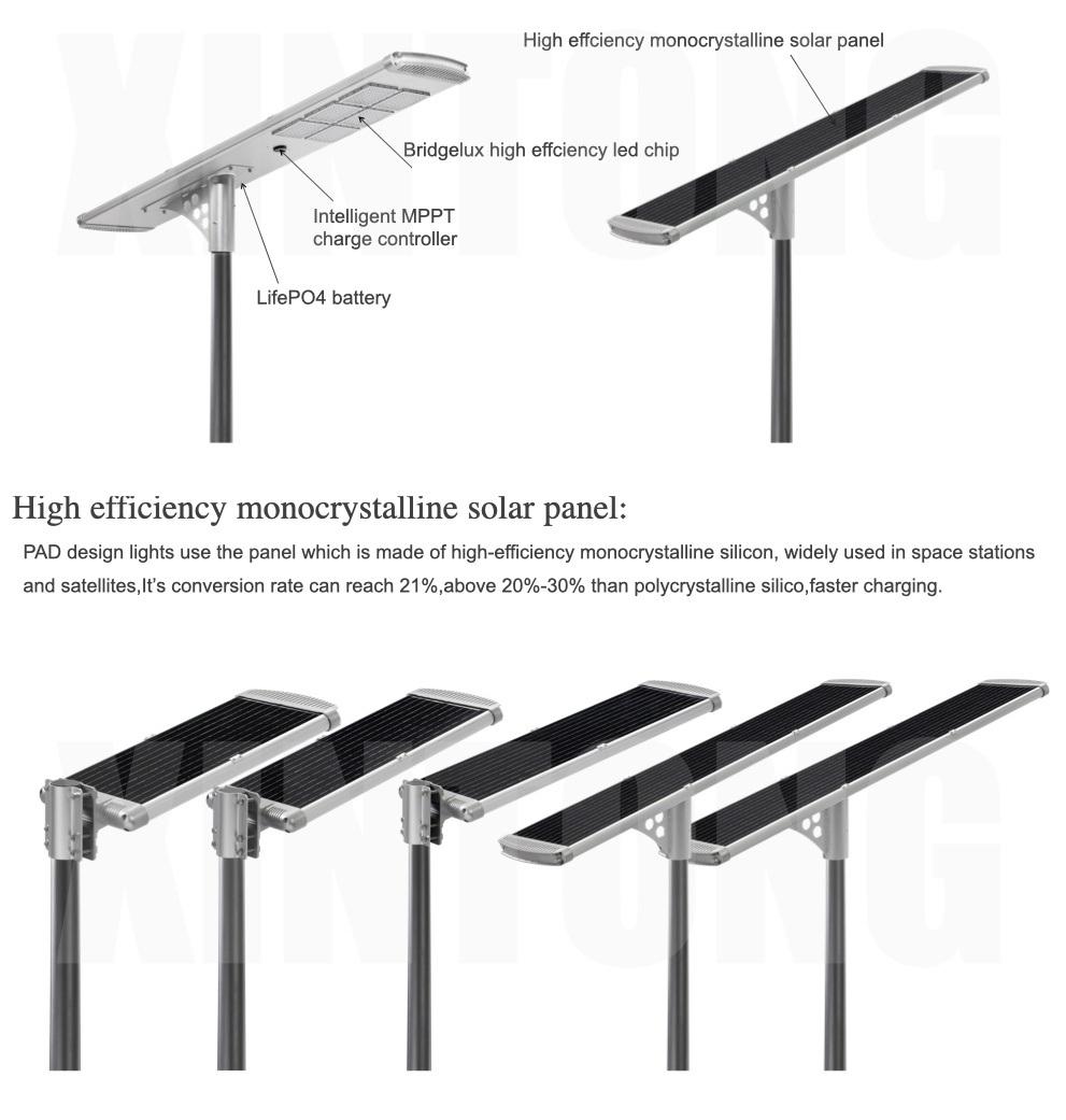 ISO9001 IP67 30W 40W 60watt Waterproof Outdoor All in One Integrated LED Garden Street Road Home Solar Light with Panel and Lithium Battery