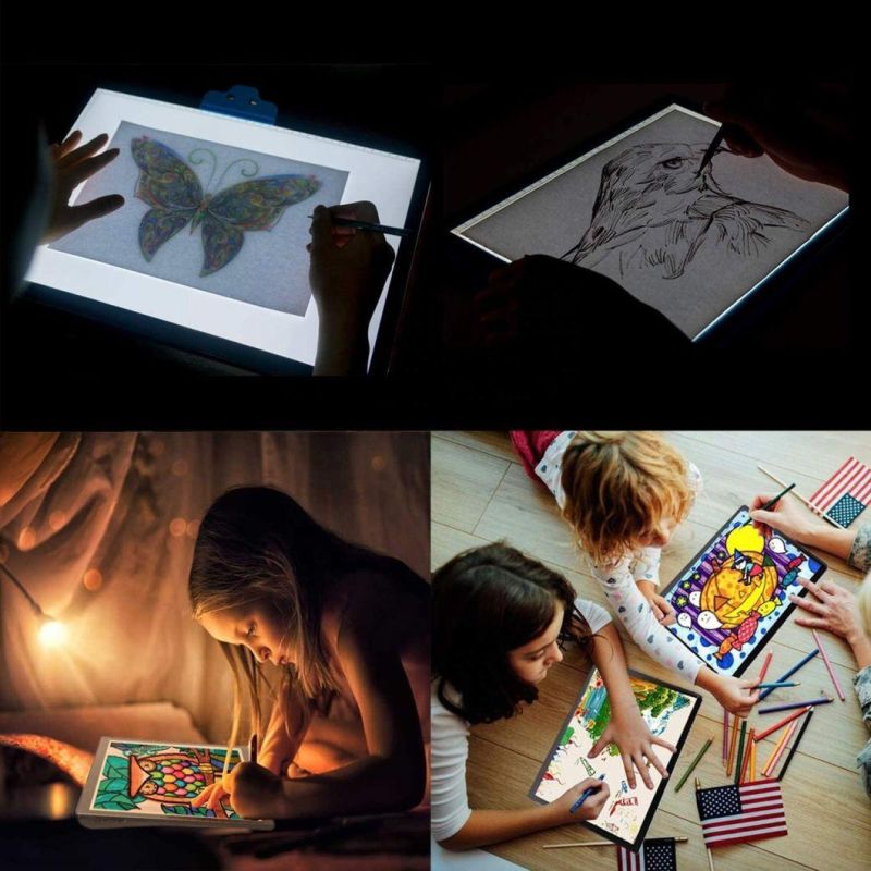 New Arrival LED Tracing Light Pad USB Battery Powered Kids Toys Customized Color Drawing Toys Light up Tracing Pad