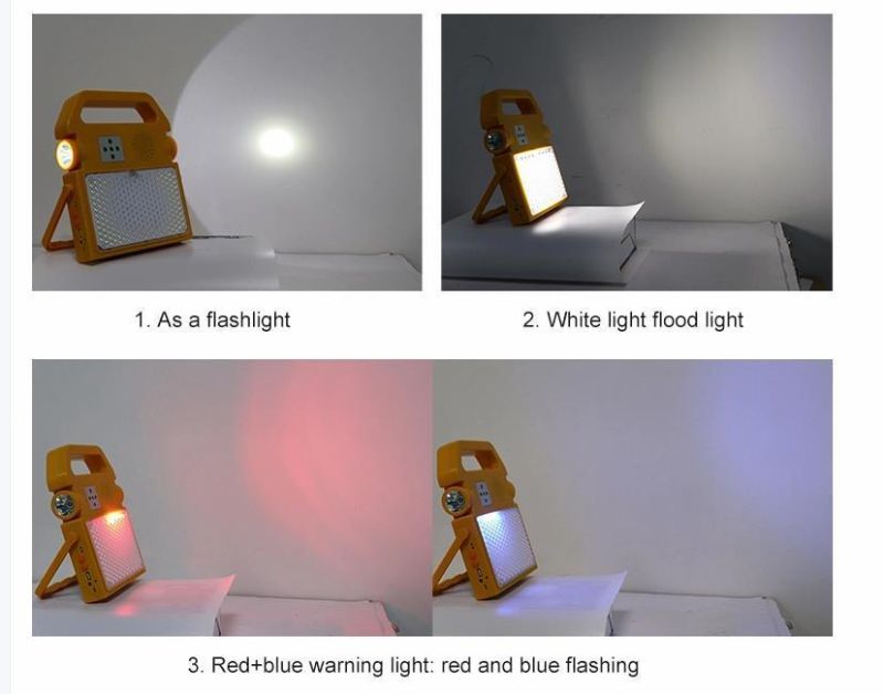 Outdoor IP 65 Waterproof Rechargeable Portable Job Site Work Light