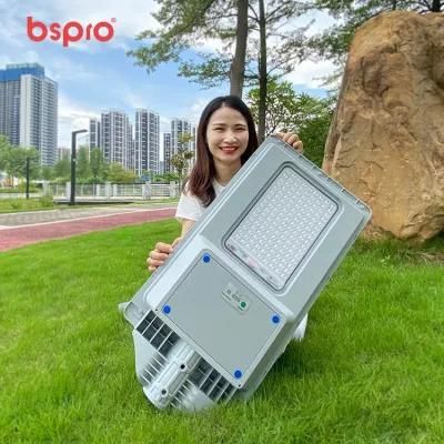 Bspro Hot Sell High Power ABS Outdoor Waterproof LED Pole Lights All in One Solar Street Light