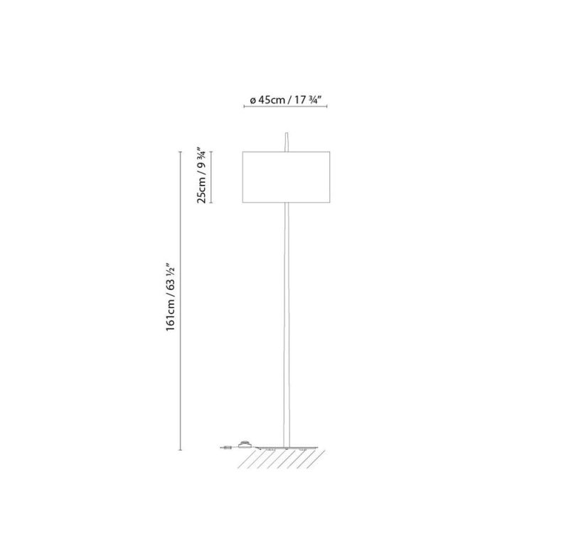 Lola F Modern Simple Fashion Design White Classic Floor Standing Lamp for Home Decorative