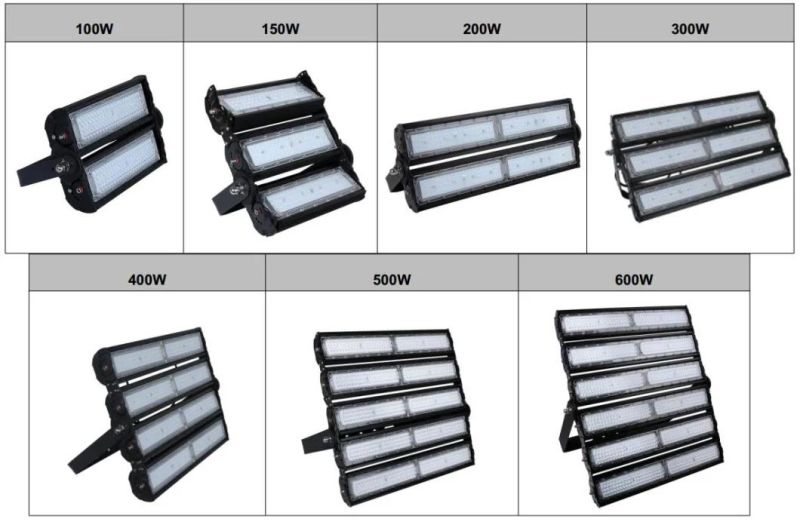 2019 High Pole LED Court Sport Light 300 Watt, IP68 LED Statium Flood Light 300W with 8 Years Warranty