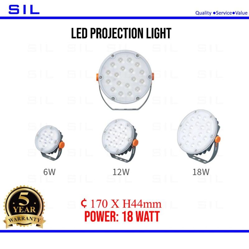 Outdoor Municipal Garden Lighting 6W LED Projection Light