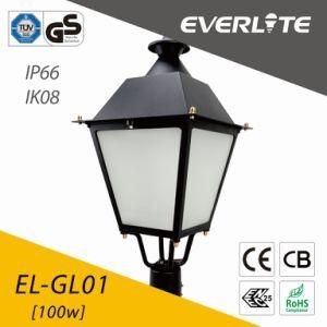 Everlite 100W LED Garden Light with IP66 Ik08