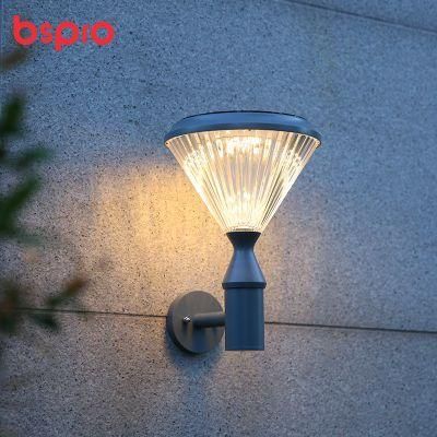 Bspro All in One Wholesale IP65 New Type High Power Outdoor Waterproof Garden Wall Lamp Light