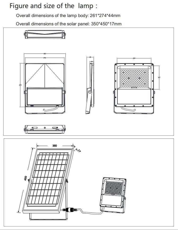 Outdoor Lighting 300W for Soccer Field LED Outdoor Solar Flood Lights
