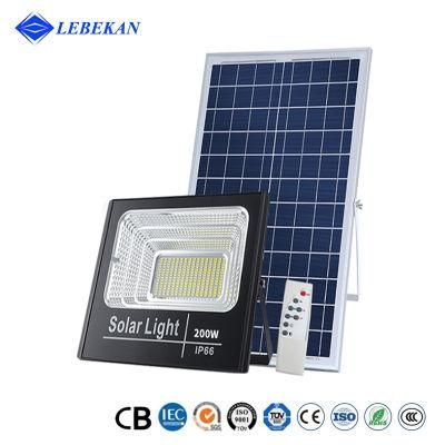 Best Price Garden Security Outdoor Waterproof Parking Lot Square Park 200W Super Bright LED Solar Flood Light