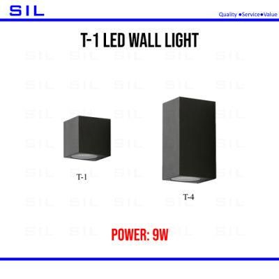 High Quality AC85/265V LED Garden Waterproof up and Down LED Wal Mounted Light Outdoor Wall Lights 9W L80*W80*H80 LED Wall Light