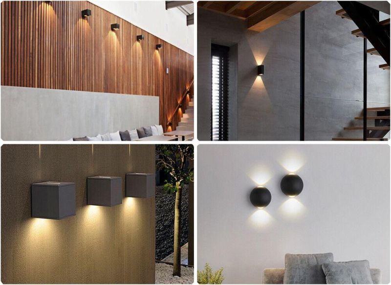 Globose Walk Garden Lamp Bulb Elegant Design LED Wall Light