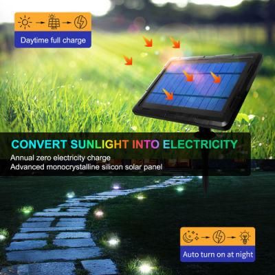 Outdoor Solar Wall Light Waterproof Outdoor Lighting Wall Mounted Adjustable Color Underground Lights LED
