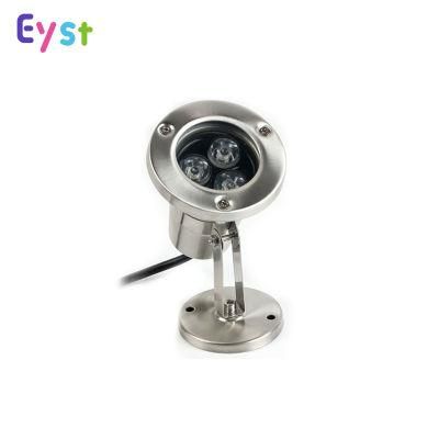Lighting Fountain IP65 RGB 3W LED Stainless Steel Underwater Light