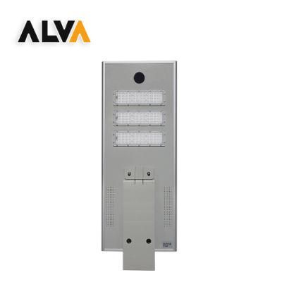 Luxury All in One LED Solar Street Light Aluminium Extruded Monocrystalline Panel 200W IP65 Outdoor Road Light