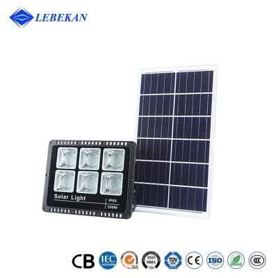 Online Buying Solar Security Dusk to Dawn LED Reflector 300W 400W 600W Battery Powered Street Square Parking Lot Flood Light
