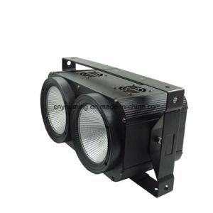 2X100W Warm White &amp; Cool White 2in1 Color COB LED DMX Stage Audience Blinder Studio Light