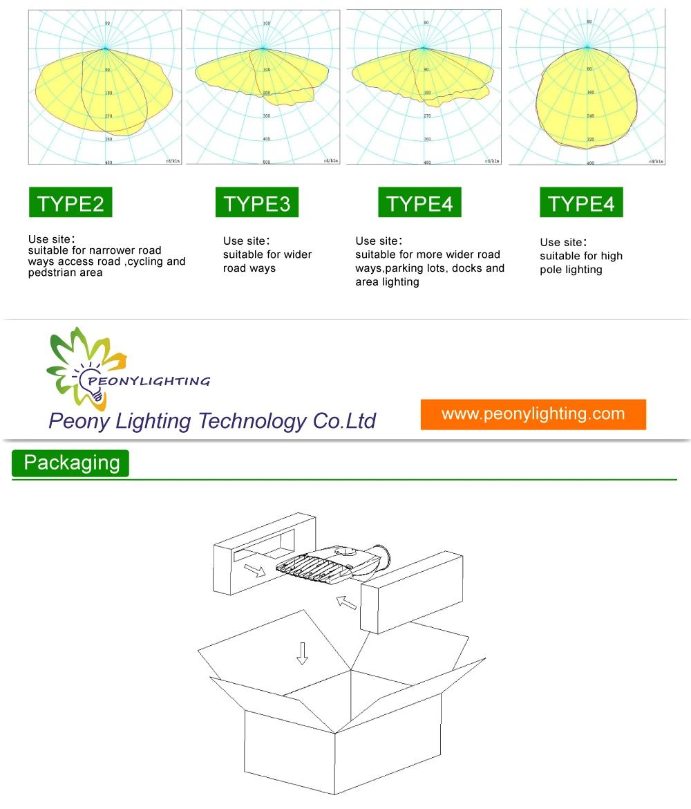 Hot Products Top 10 Parking 80W 150W IP66 Outdoor Road Lamp Pole LED Street Light