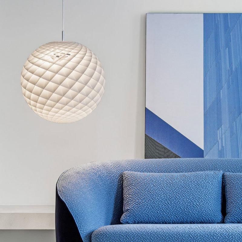 2022 Nordic Design Grid Ball Moon Chandelier LED Light for Living Room Dining Bedroom Indoor Decorative Lighting Pendant Light