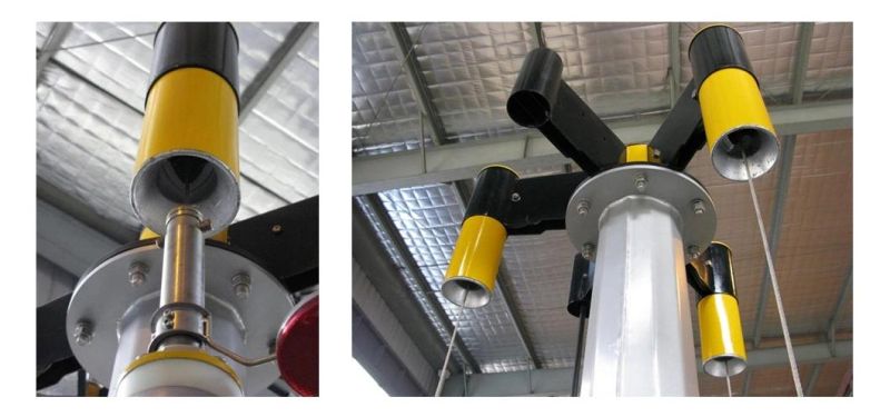 20m High Mast Light Pole with Luminaries Bracket Lantern Carriage ISO9001 Hot DIP Galvanized