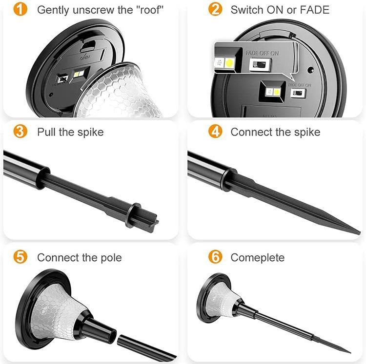 New RGB Smart LED Solar Street Light, IP55 Solar Garden Light, APP Control Solar Lamp, Networking Solar Lawn Light