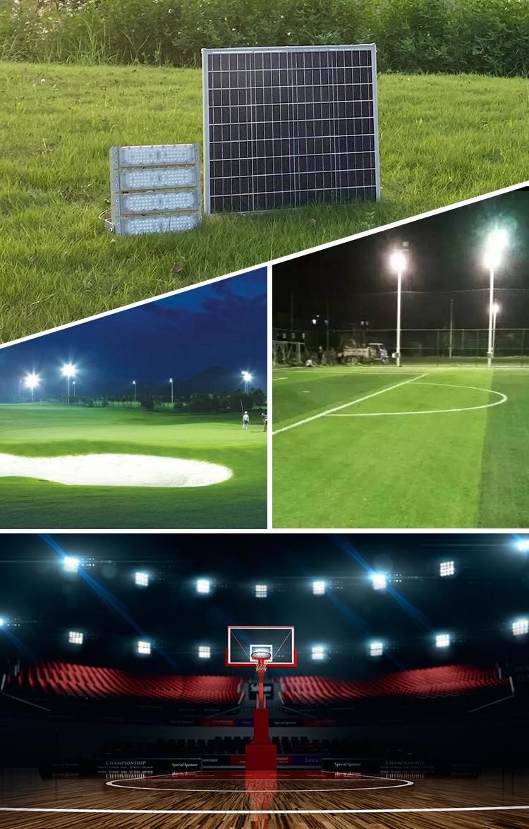Bspro Warehouse Smart Sport Field Outdoor Projectors IP65 High Brightness Powered Floodlight 300W 500W Solar LED Flood Lights
