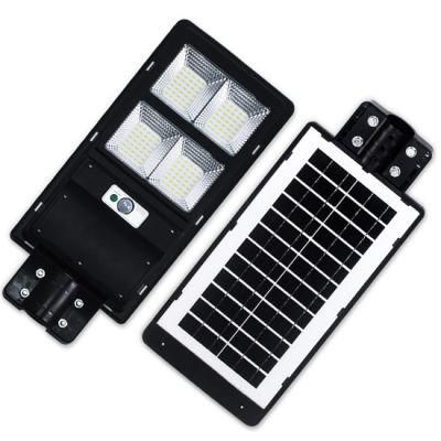 Factory Supply High Bright Outddor All in One Cast Aluminum LED Garden Lamp Solar Street Light for Driveway Walkway Plaza Park Road