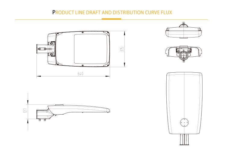 120W LED Street Lighting Road Lamp Parking Lot Light Manufacture