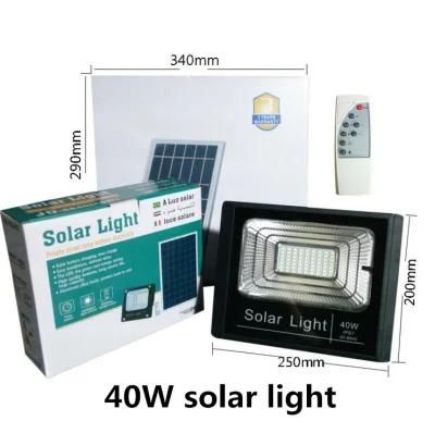 IP67 40W Rechargeable Solar LED Wall Flood Light Outdoor Solar Advisement Light