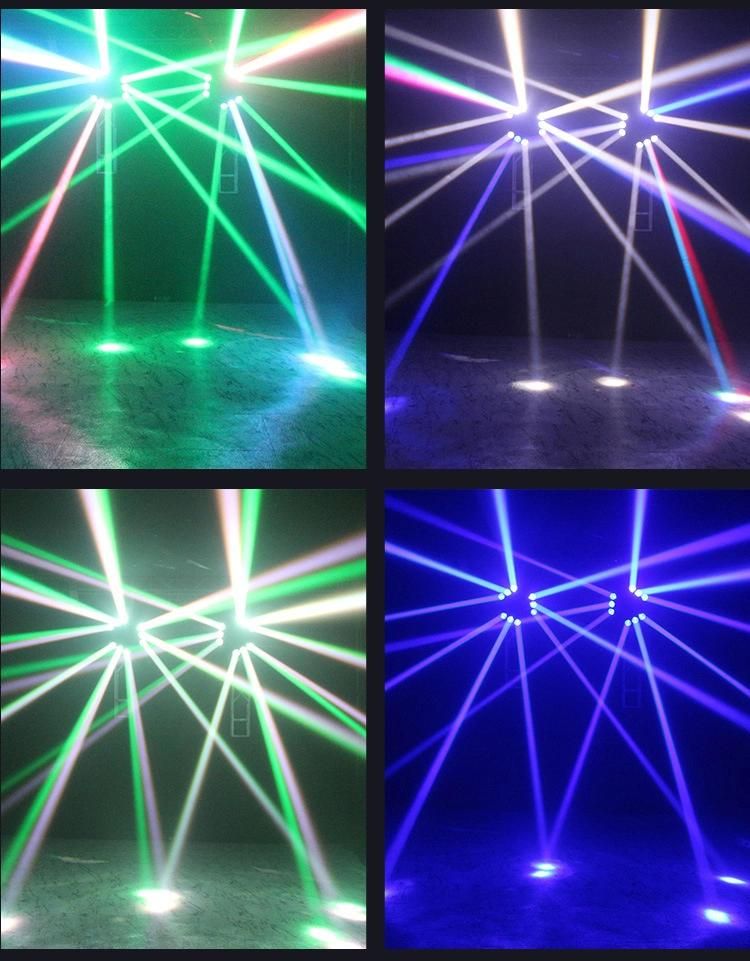 9PCS LED Moving Head Sharpy Beam Wash Light for DJ