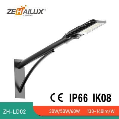 High Efficiency IP66 30W 40W 50W 60W LED Street Light for Project