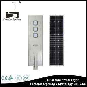 70W Solar Motion Sensor Battery Panel Integrated Light LED Lamp Factory