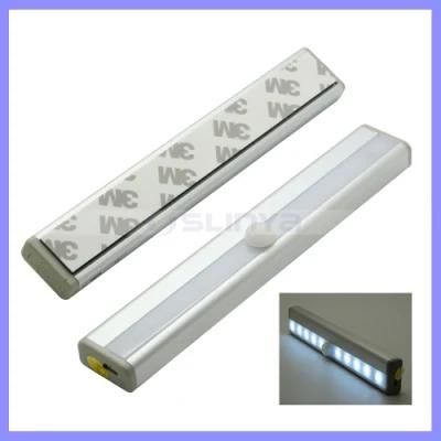 Magnetic Strip Stick-on Anywhere 10LED Wireless Motion Sensing Light Bar