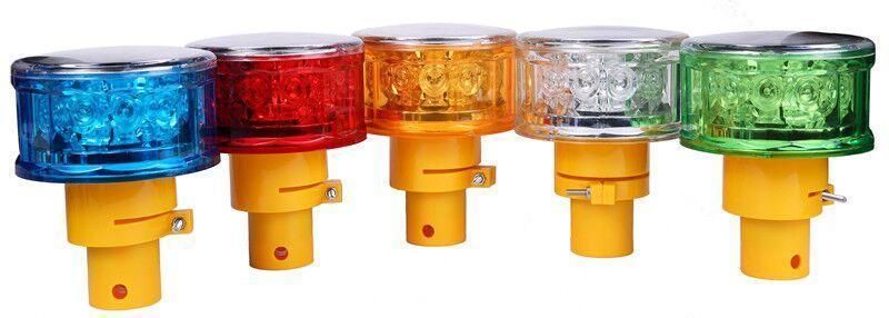 Plastic Safety LED Strobe Warning Lamp High Reflective / Barricade Cone Light