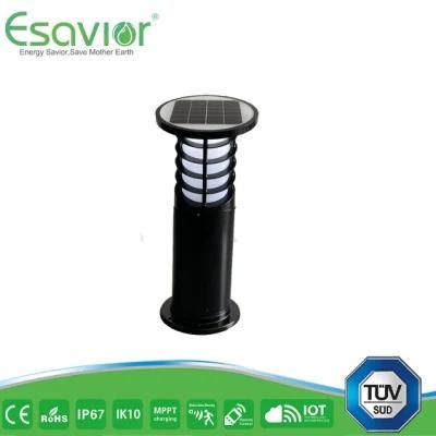 Esavior Solar Powered LED Outdoor Solar Bollard/Lawn/Garden Light