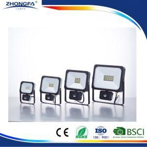 LED Light with PIR Sensor, IP54, with CE EMC RoHS Certificate 10W/20W/30W/50W LED Lamp