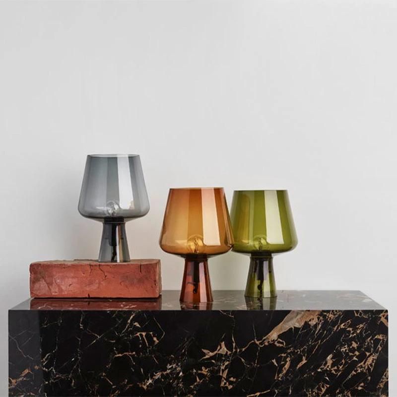 2022 Modern Minimalist Creative Glass Table Lamp Bedroom Bedside LED Lighting Lamp Decorative Table Lamp