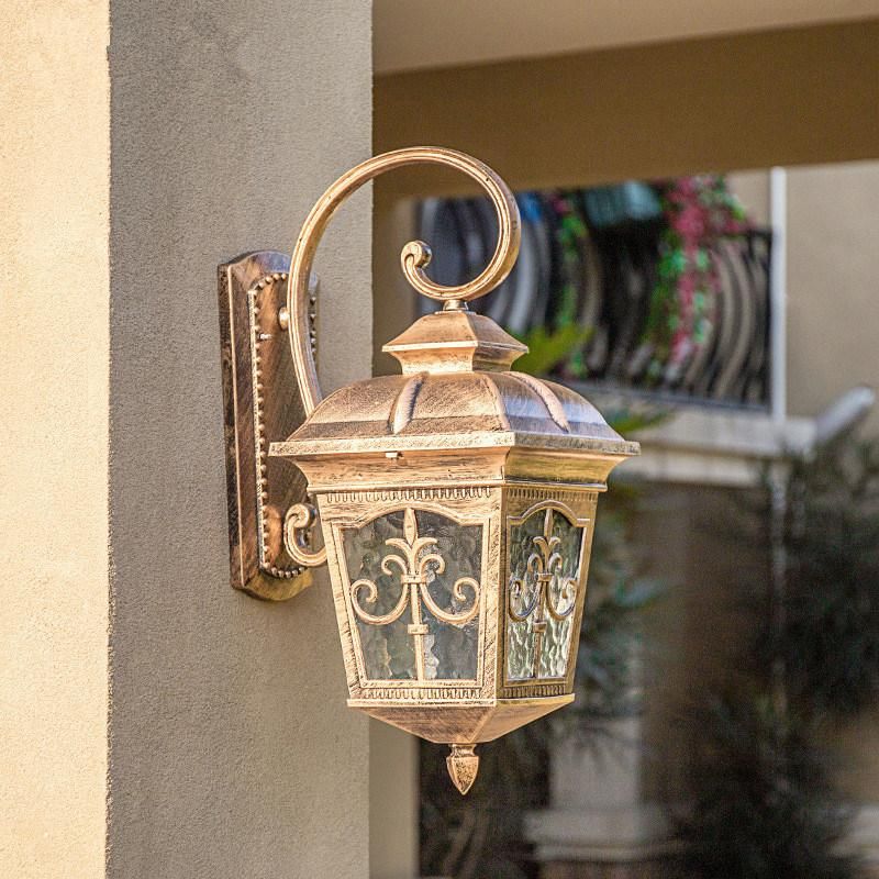 European Style Outdoor Wall Lamp Waterproof Aisle Garden Balcony Lamp Villa American Retro Outdoor Gate Lamp (WH-HR-49)