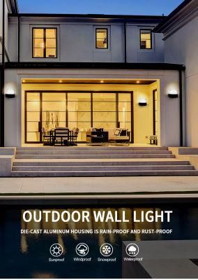 Household Hotel Corridor Garden Waterproof Die Casting Aluminium Modern Exterior Wall LED Lamp Lights