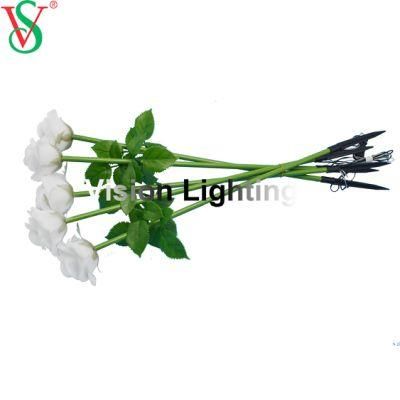 Landscape Outdoor Decoration Christma Wedding Rose Artificial RGB Flower Light