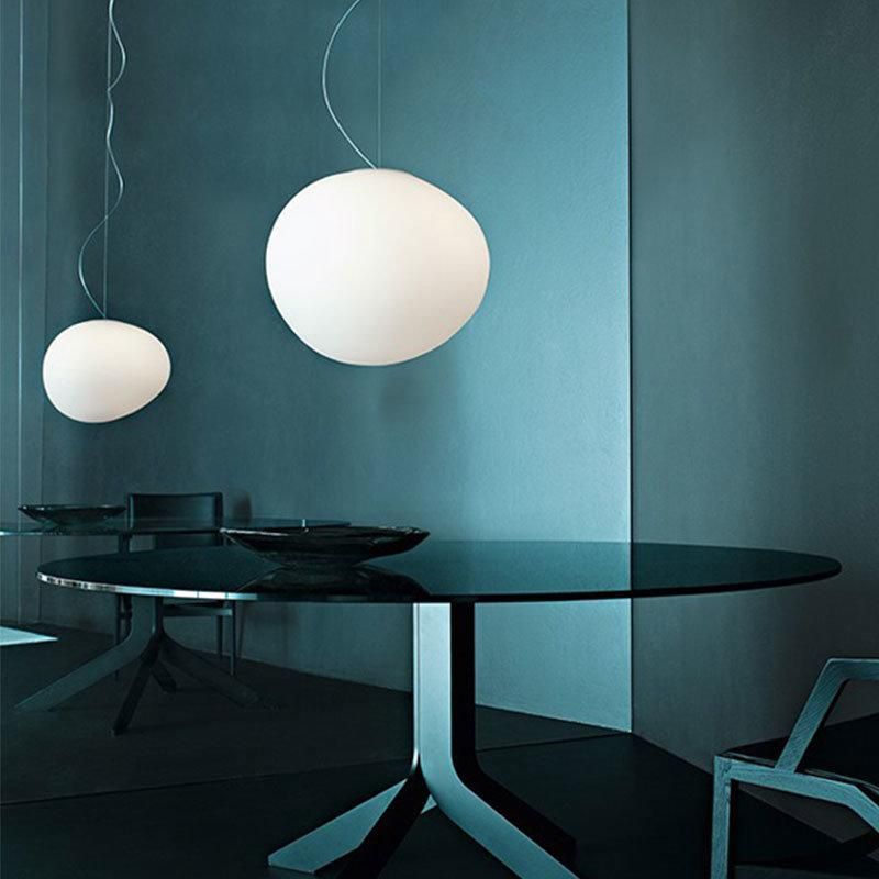 2022 Restaurant Decoration Modern Lights Living Room LED Suspension Lamps Glass Ball Pendant Chandelier